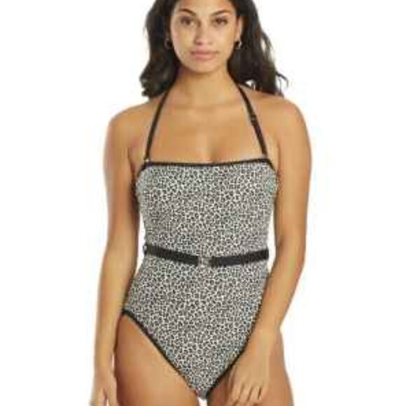 Michael Kors Other - ❤️🌴 HOST PIC! ❤️🌴 Michael Kors  Mini Leopard Belted Bandeau Sz 10 🖤